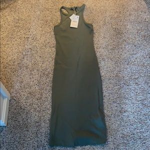 Zara ribbed halter dress